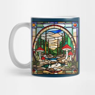 Amanita Forest Stained Glass Mug